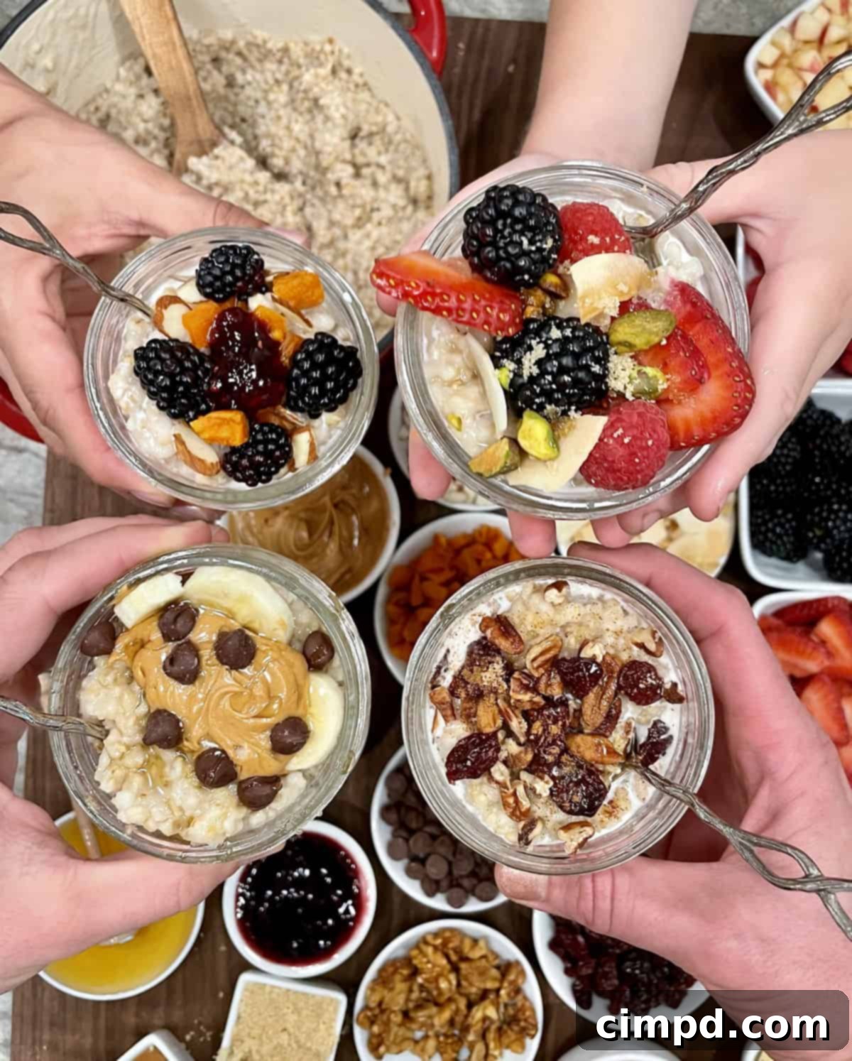 Top-Your-Own Oatmeal Board by The BakerMama