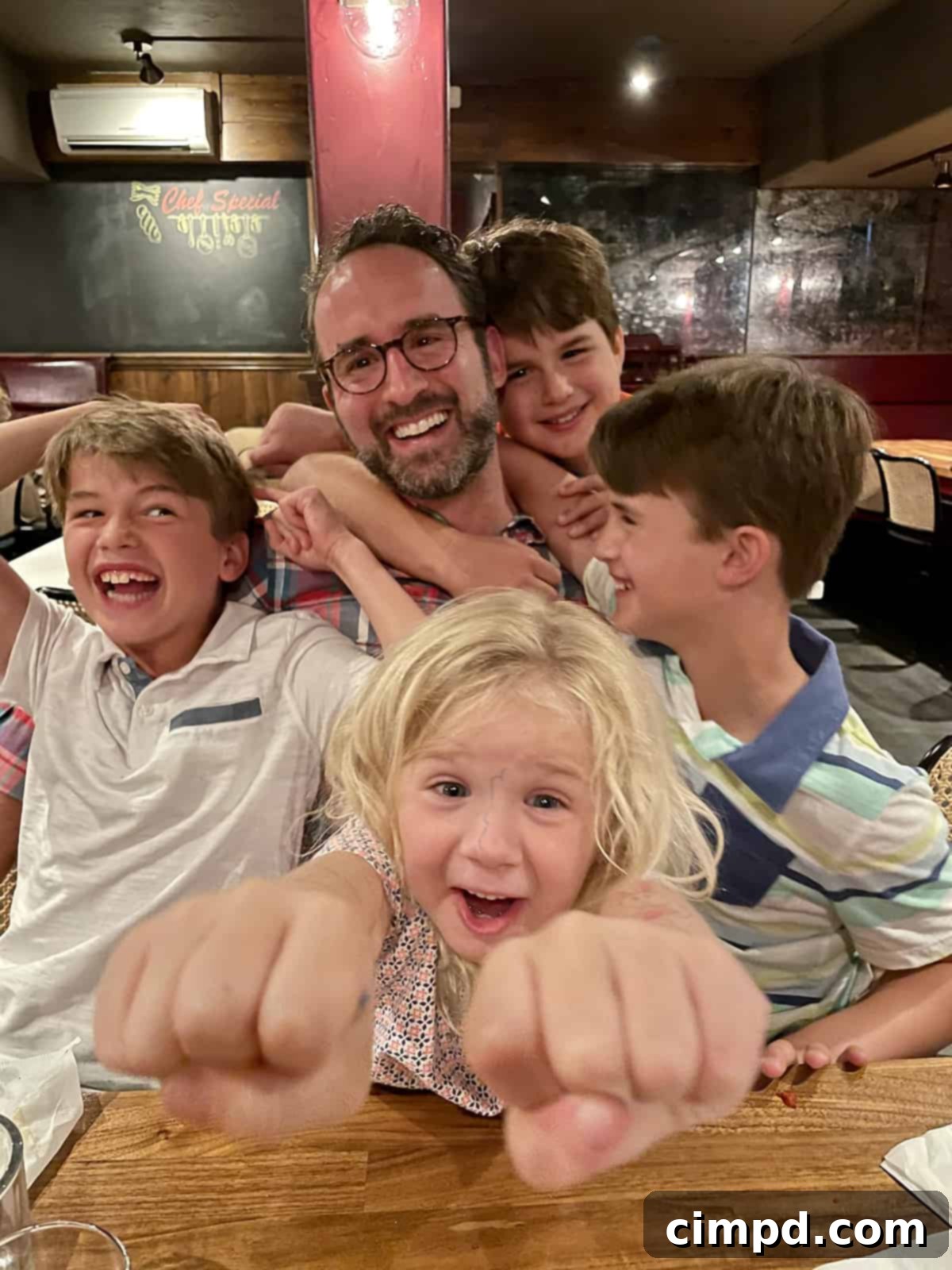 Brandon and Kids enjoying Father's Day