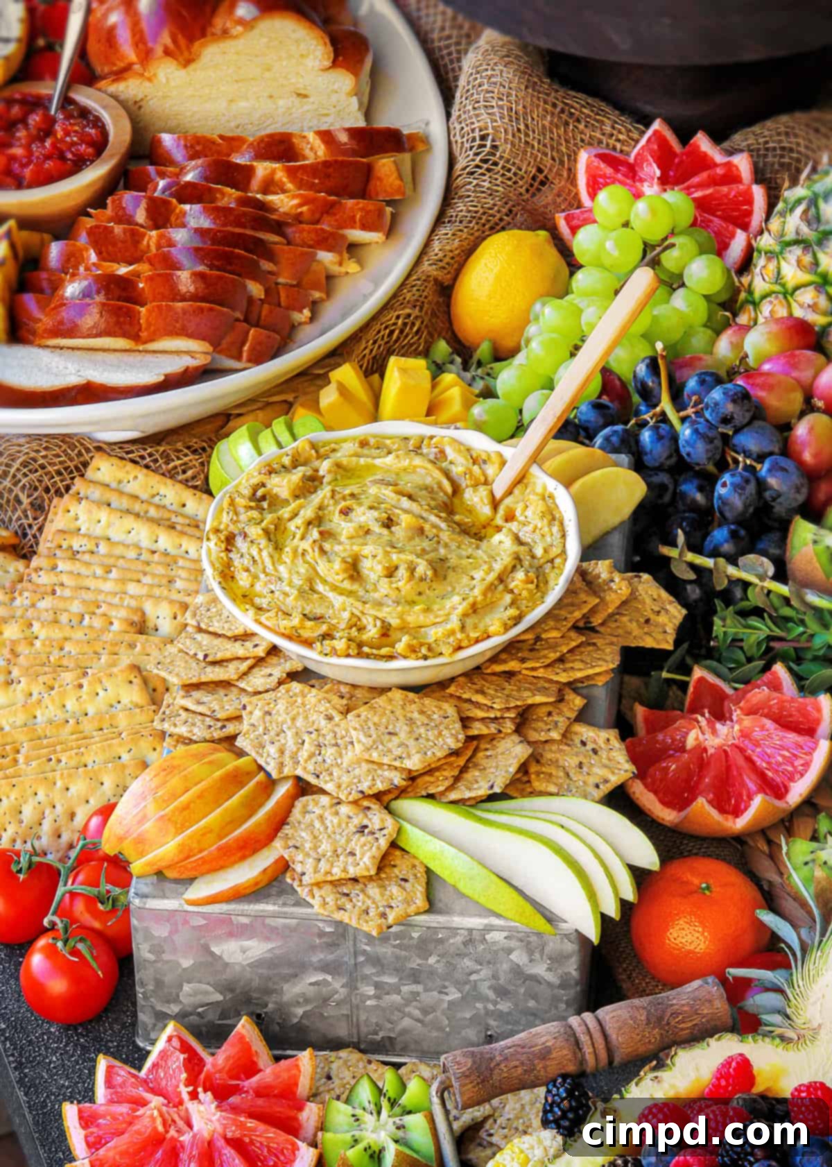 Summer Grazing Table - Close-up of Delicious Food