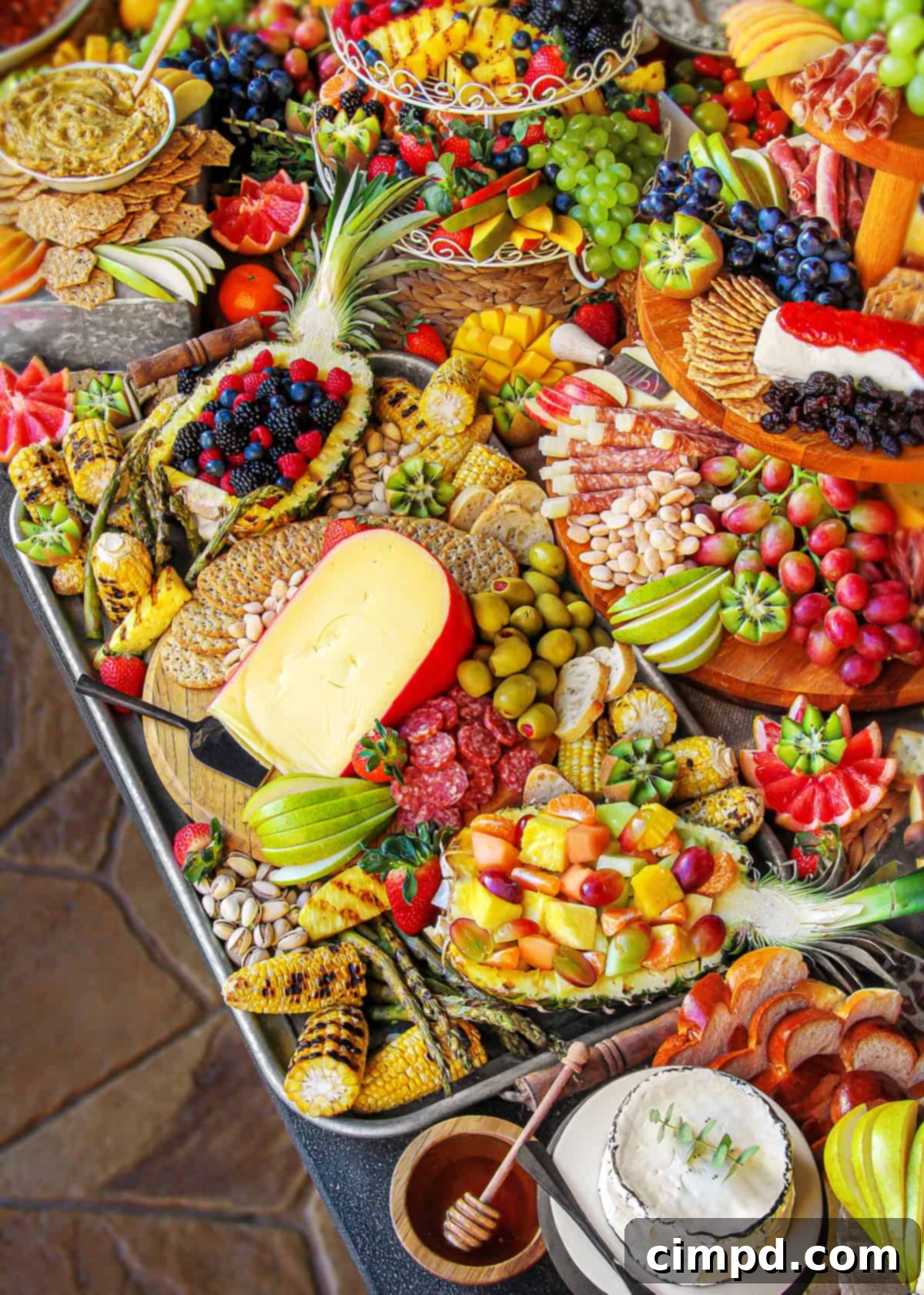 Summer Grazing Table - Generous Spread for Guests