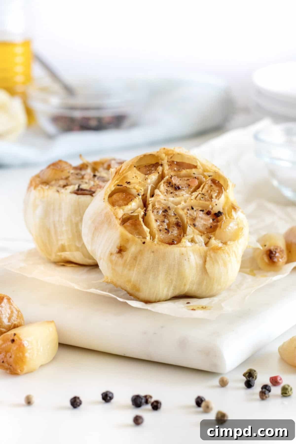 How to Roast a Head of Garlic by The BakerMama