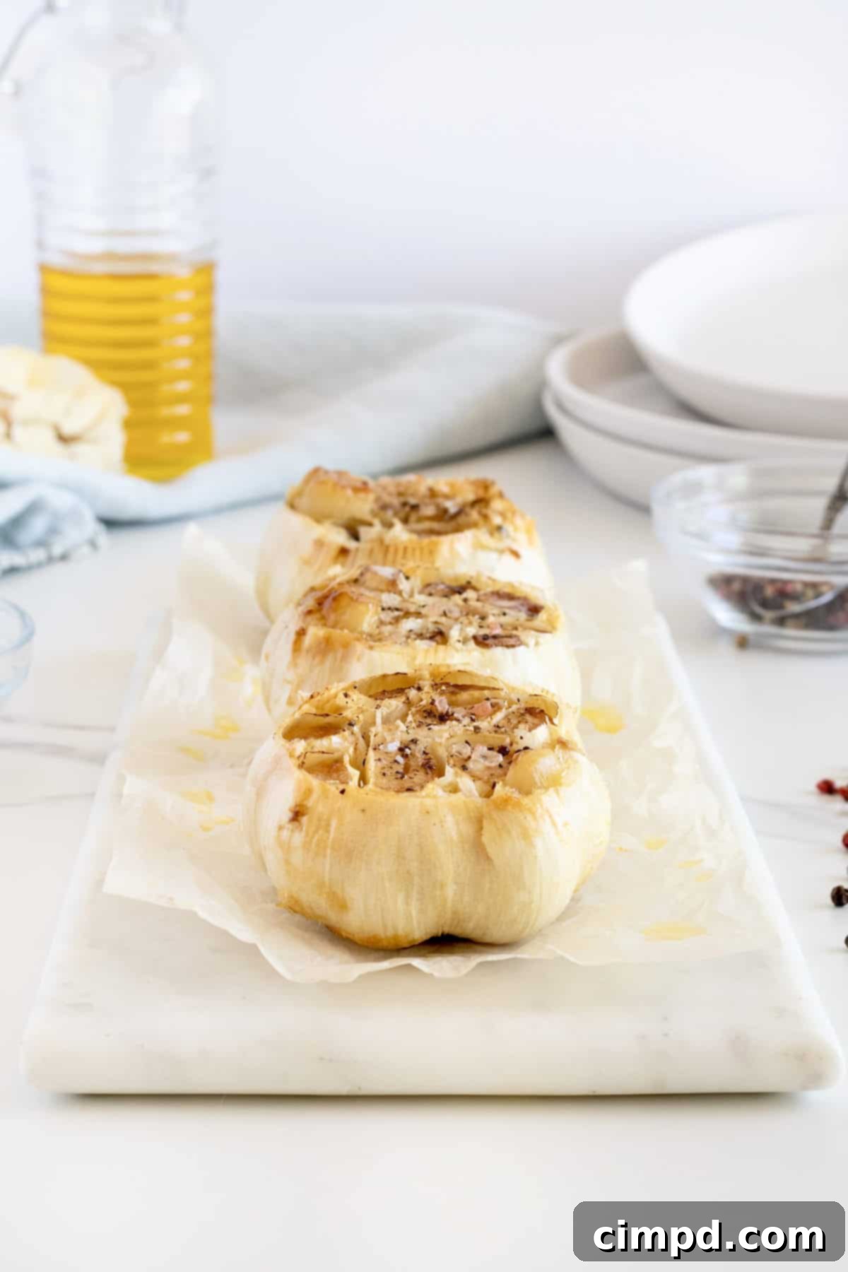 How to Roast a Head of Garlic by The BakerMama