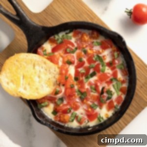 Bubbly Baked Caprese Dip 10 Skillet Caprese Dip by The BakerMama