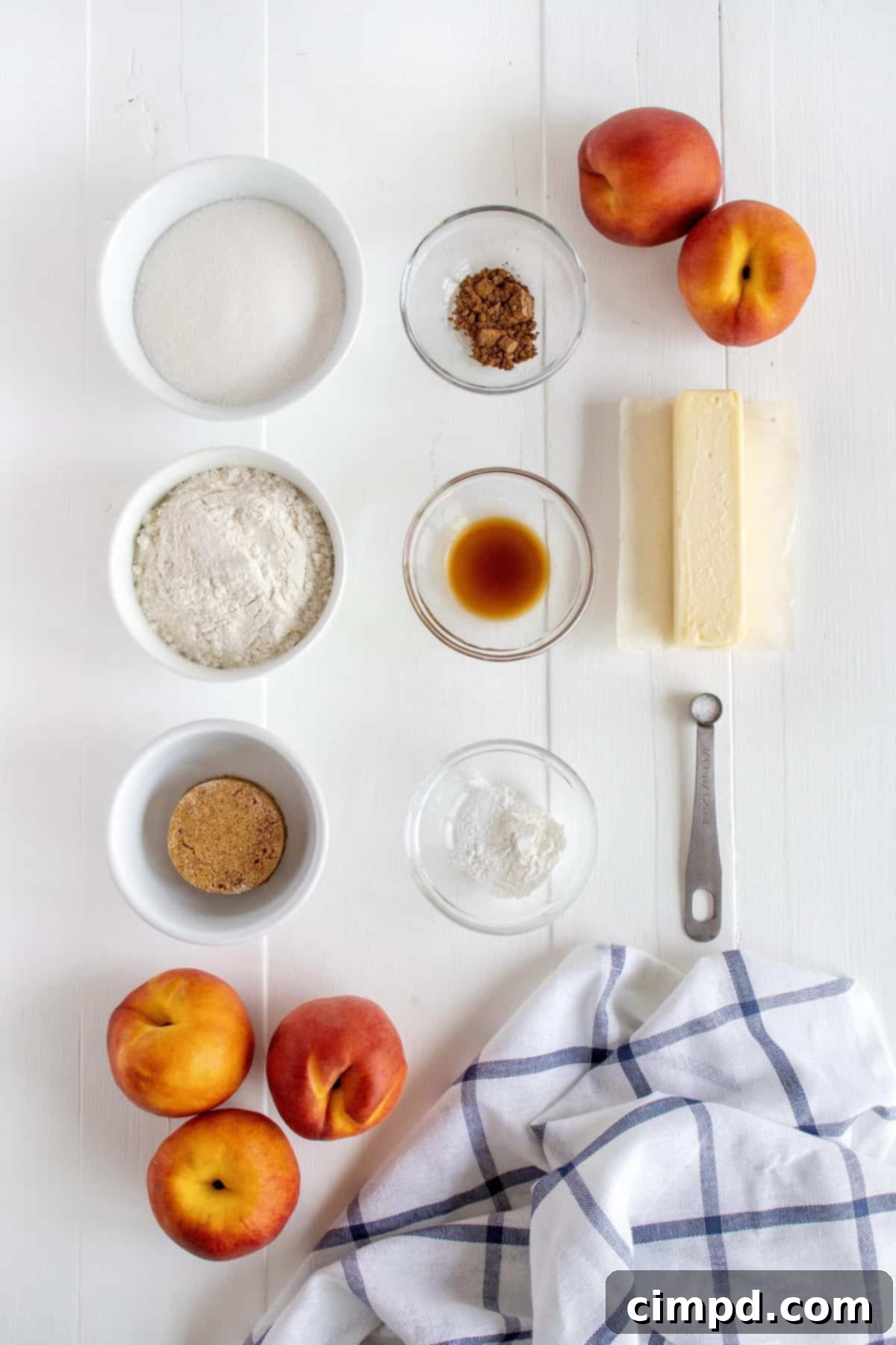 Fresh Peach Crumble by The BakerMama