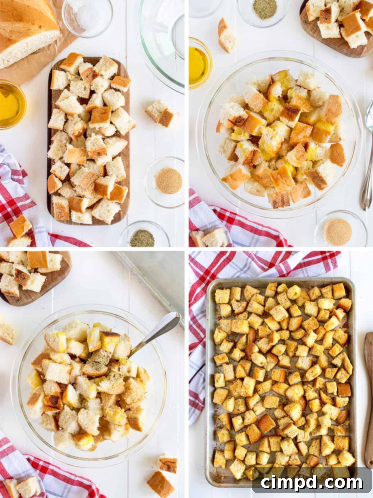 Homemade Croutons by The BakerMama