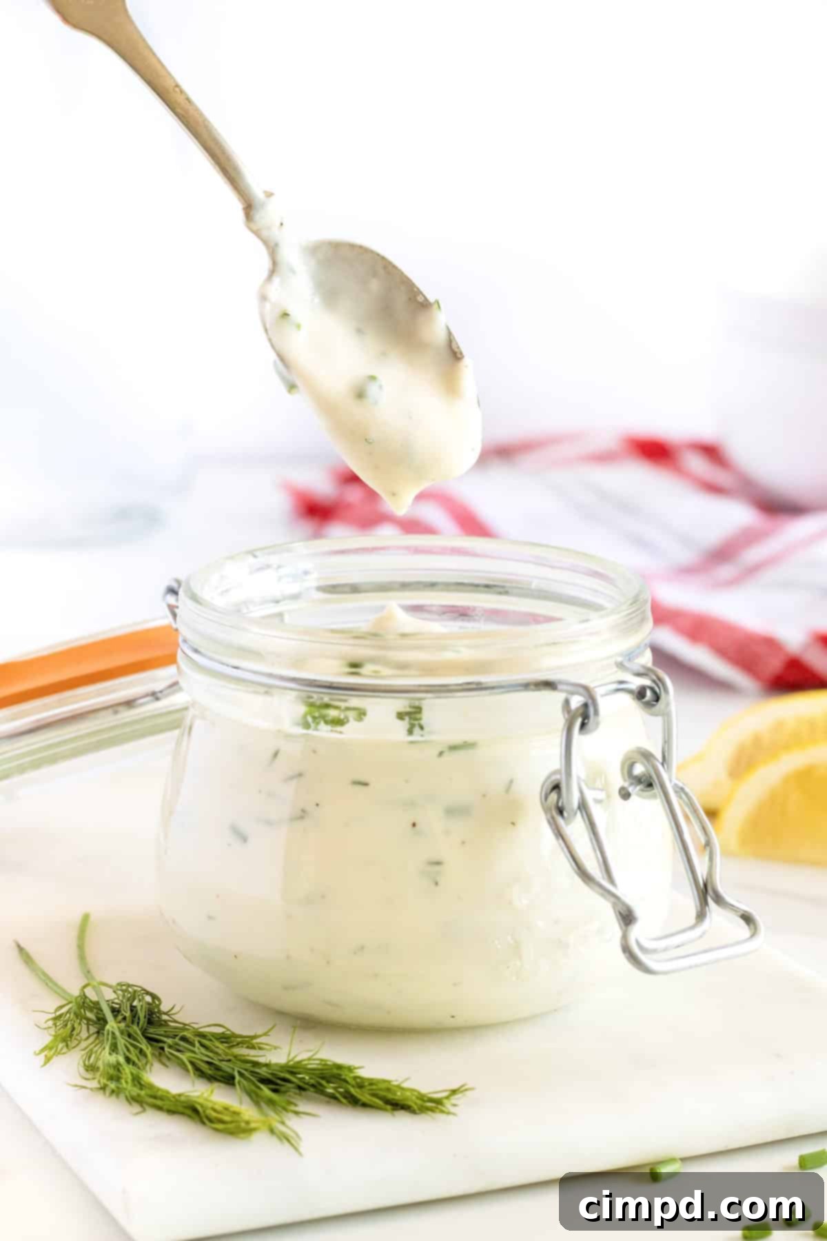 Homemade Ranch Dressing by The BakerMama