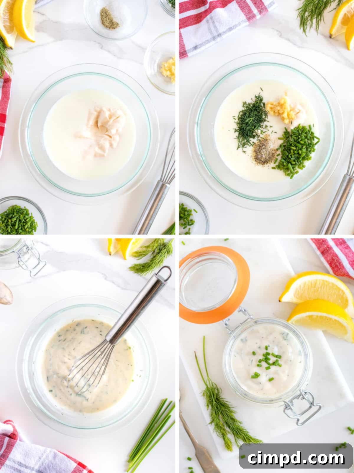 Homemade Ranch Dressing by The BakerMama