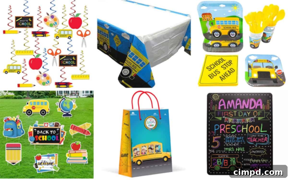 Welcome Back Bash Blueprint 4 Creative Back to School party decorations by The BakerMama