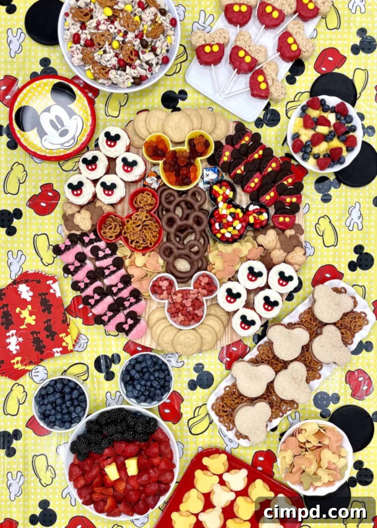 Mickey Mouse Party Spread by The BakerMama