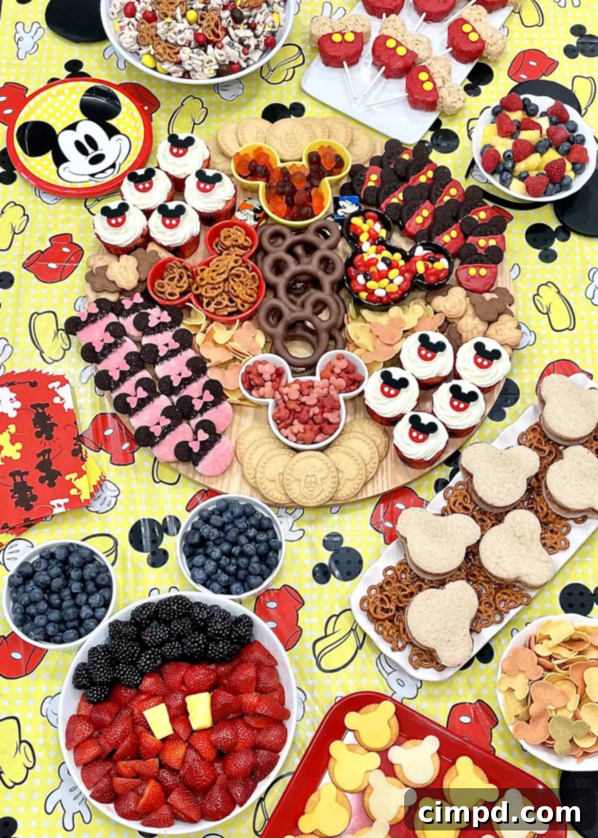 Mickey Mouse Party Spread by The BakerMama