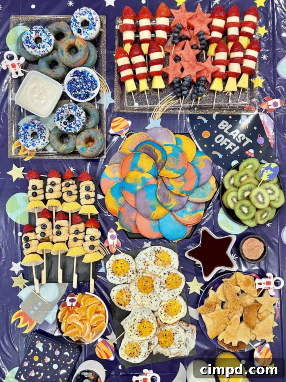 Blast Off! Breakfast Spread by The BakerMama