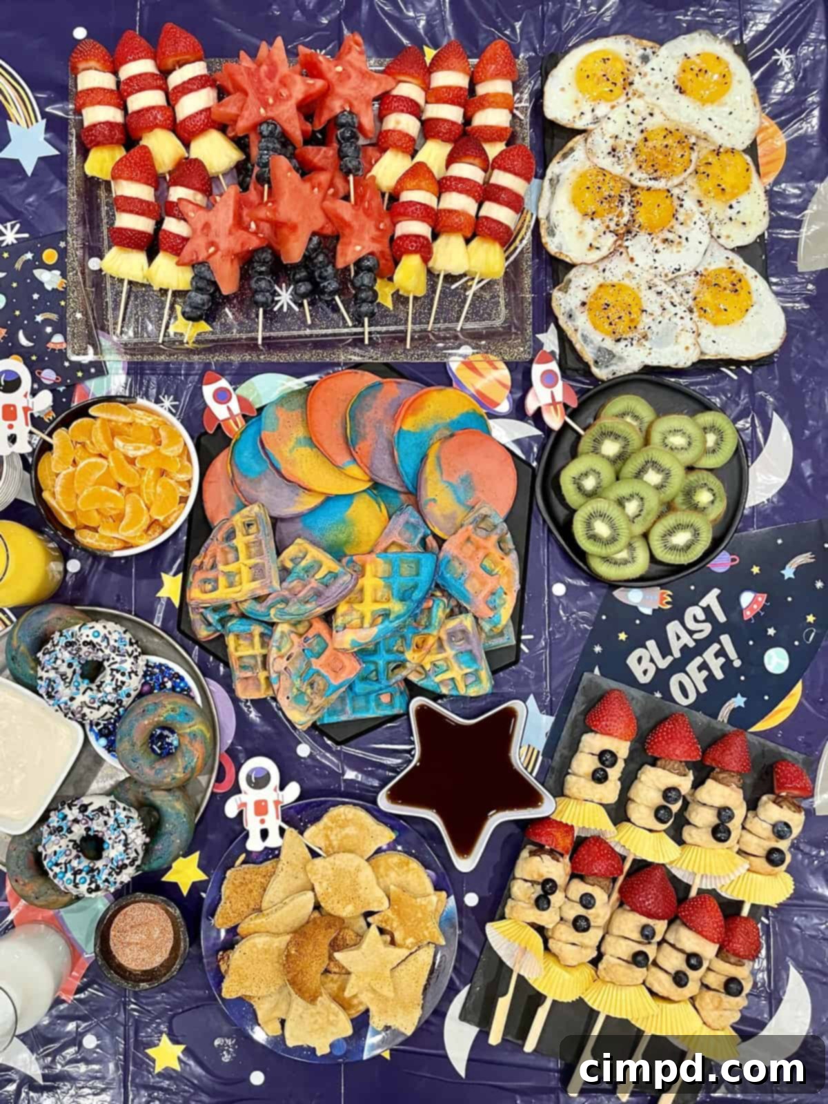 Blast Off! Breakfast Spread by The BakerMama
