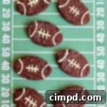 Pigskin Fudge Brownies 7 Football-Shaped Fudge Brownies by The BakerMama