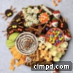 Kid-Friendly Halloween Snack Board by The BakerMama