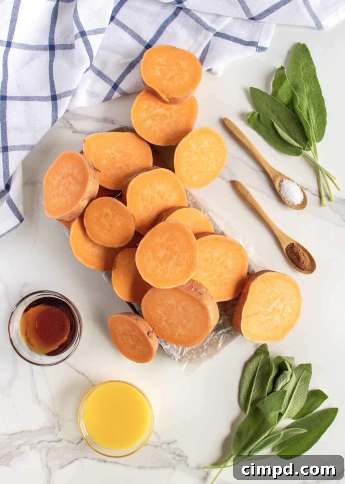 Perfectly Caramelized Maple Roasted Sweet Potatoes 4 Maple Roasted Sweet Potatoes by The BakerMama