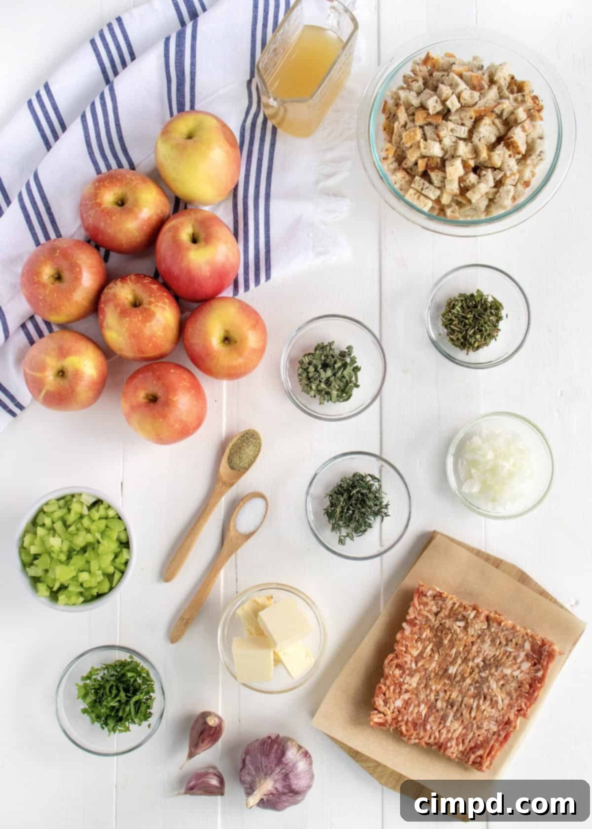 Savory Sausage-Stuffed Baked Apples 5 Sausage Dressing Stuffed Baked Apples by The BakerMama