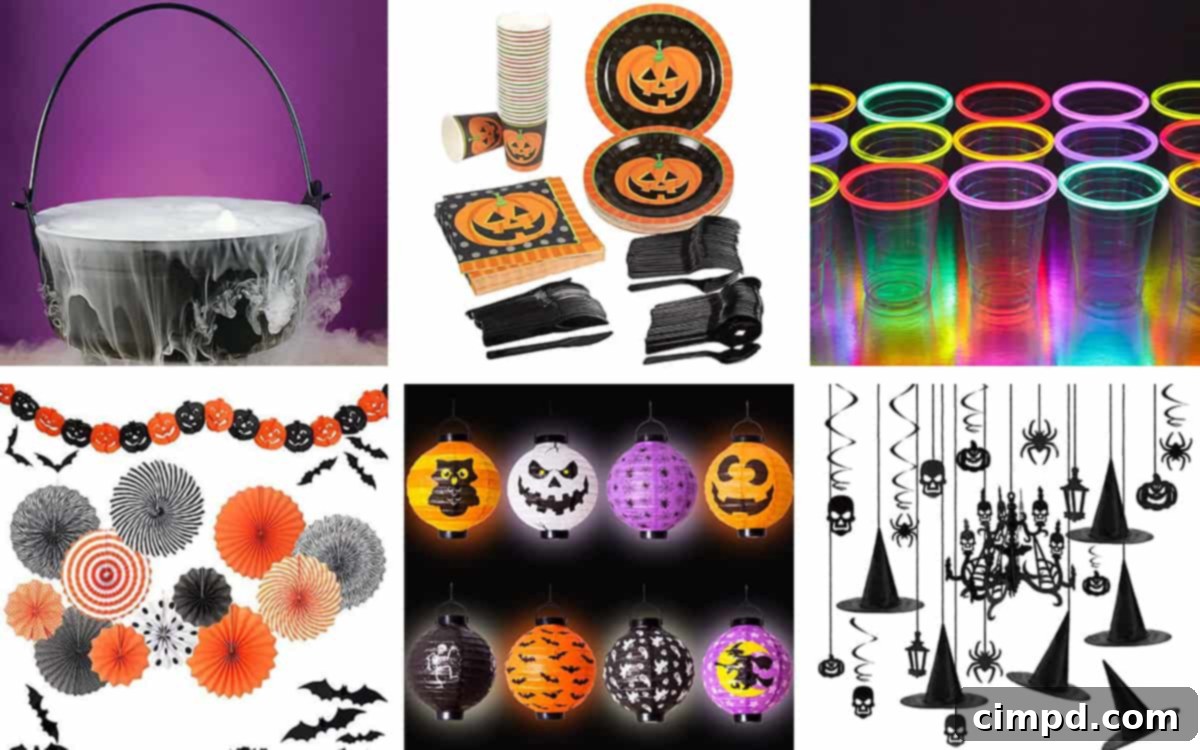 Halloween Gathering Guide Scene by The BakerMama - Spooky Table Decor Ideas