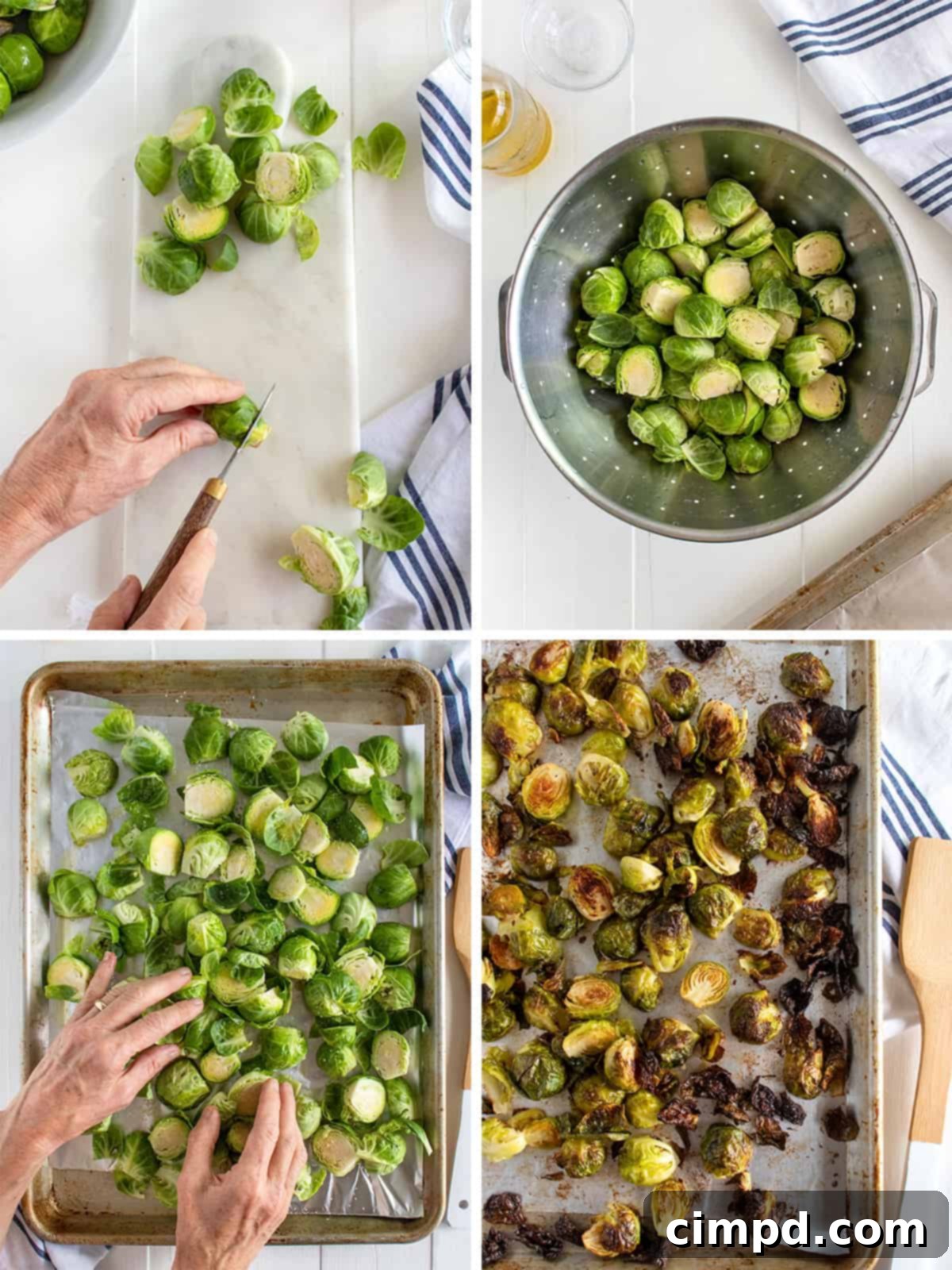 How to Roast Brussels Sprouts by The BakerMama