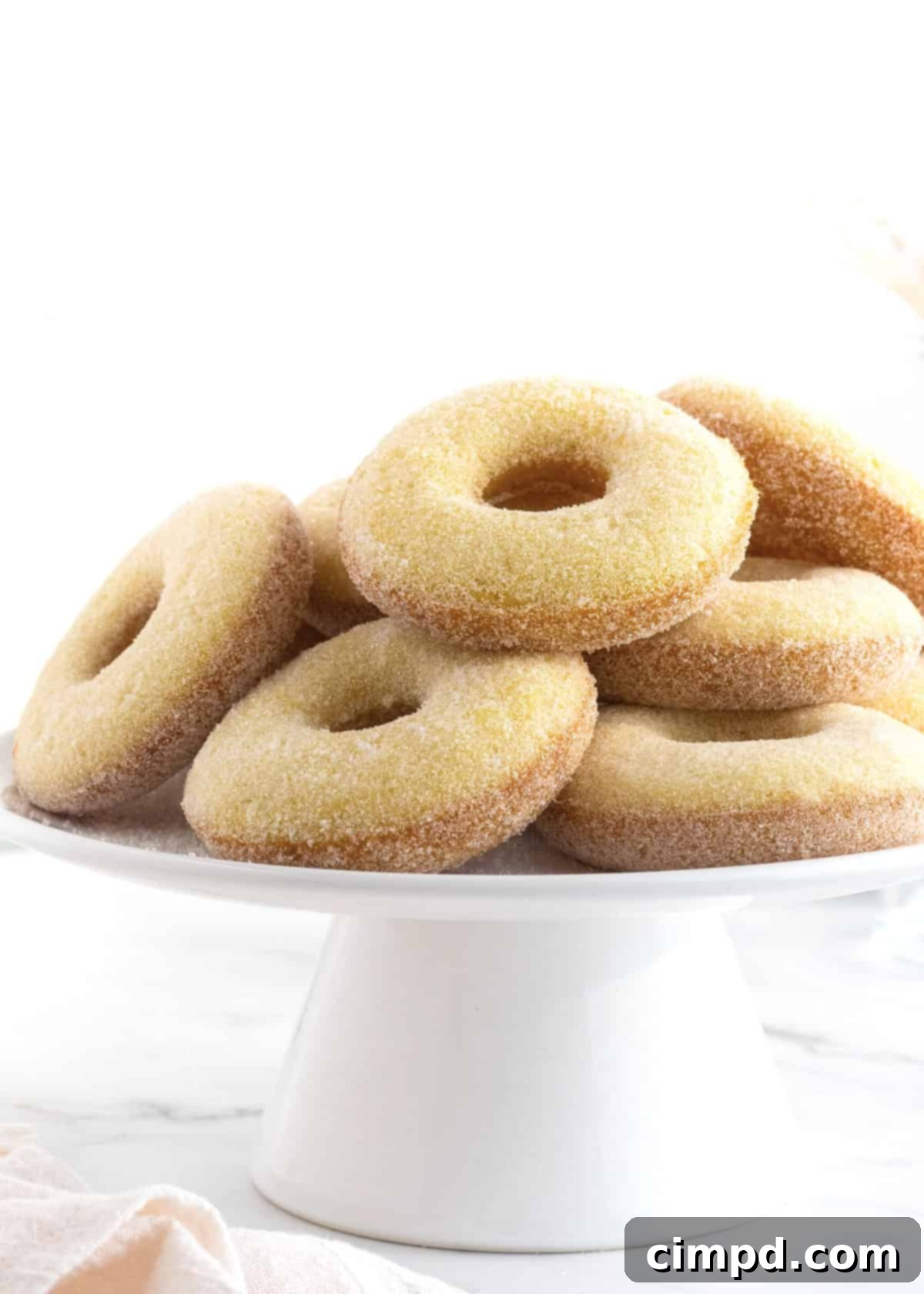 Close-up of freshly baked Sugar Coated Donuts