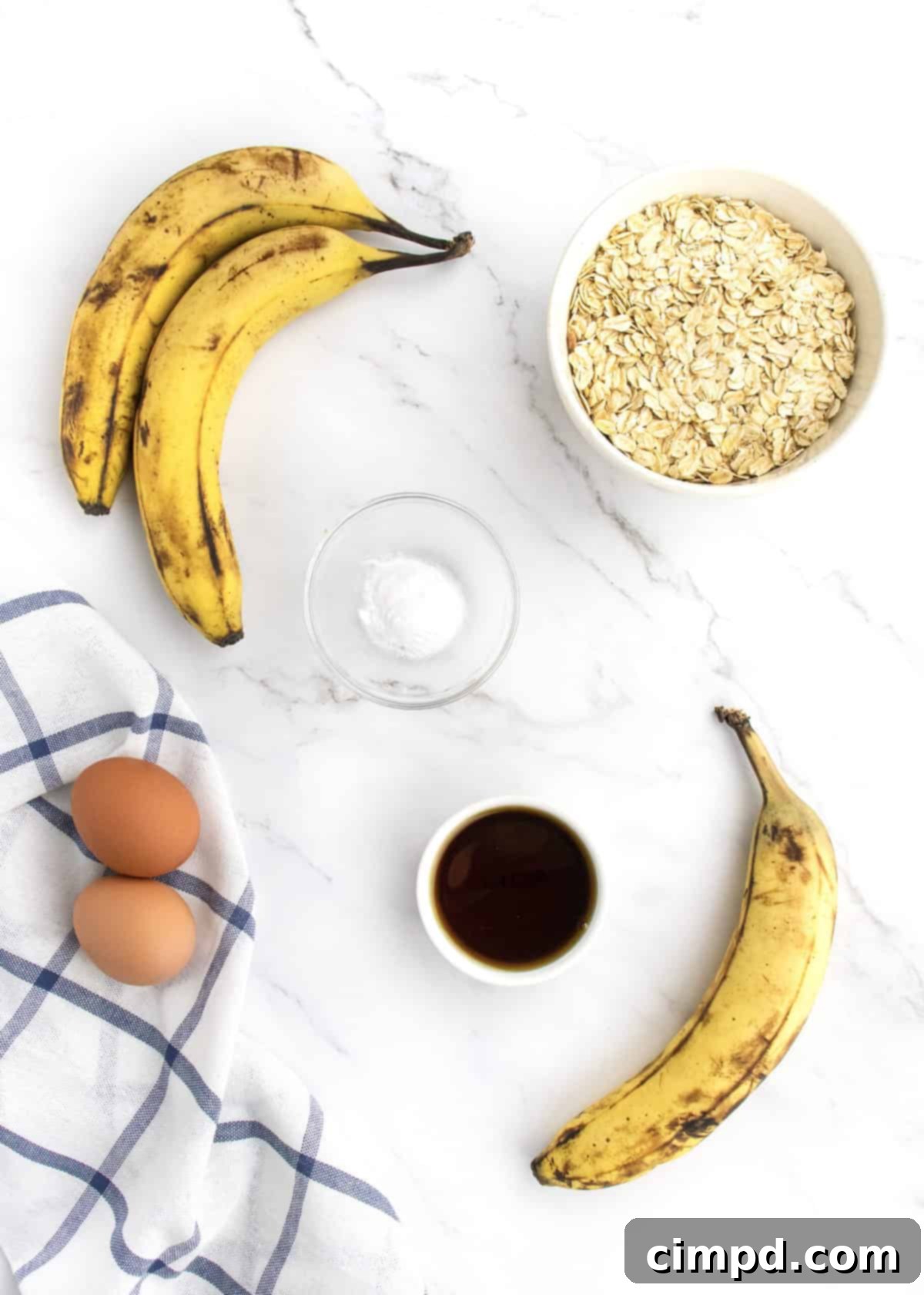 Ingredients for 5-Ingredient Flourless Banana Muffins
