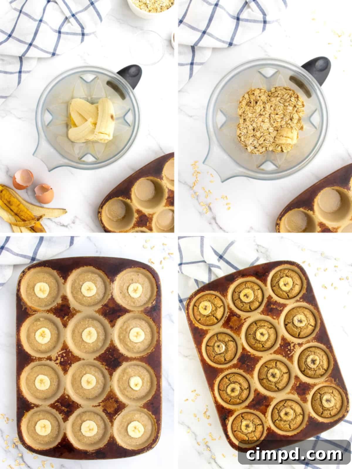 How to Make Flourless Banana Muffins by The BakerMama - Step by Step