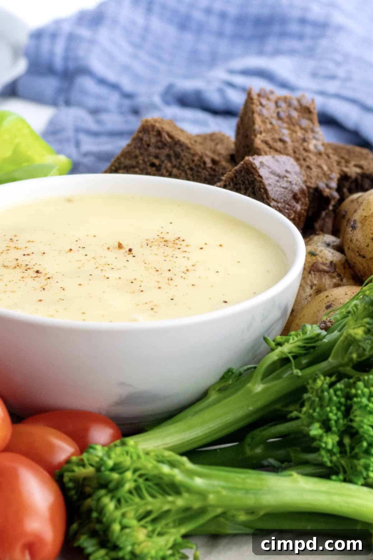 Cheese Fondue by The BakerMama
