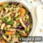 Ginger Sesame Chicken Salad 8 Asian Chopped Chicken Salad by The BakerMama