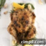 Roasted Lemon Garlic Rosemary Chicken by The BakerMama