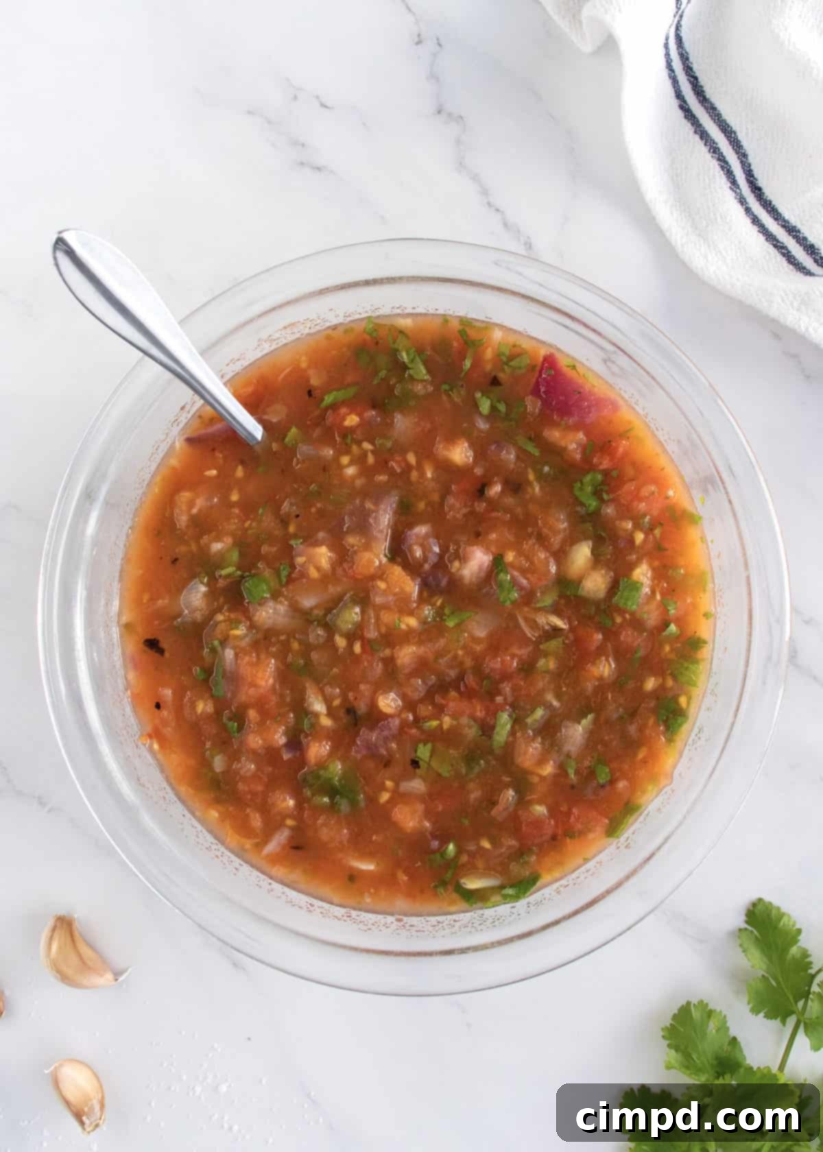 Fire-Kissed Tomato Salsa 6 Roasted Tomato Salsa by The BakerMama