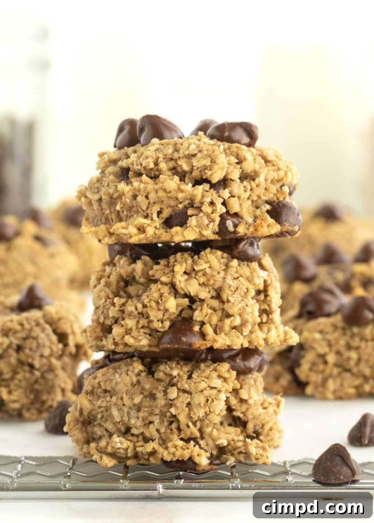 Delicious 4-Ingredient Steel Cut Oat Cookies by The BakerMama