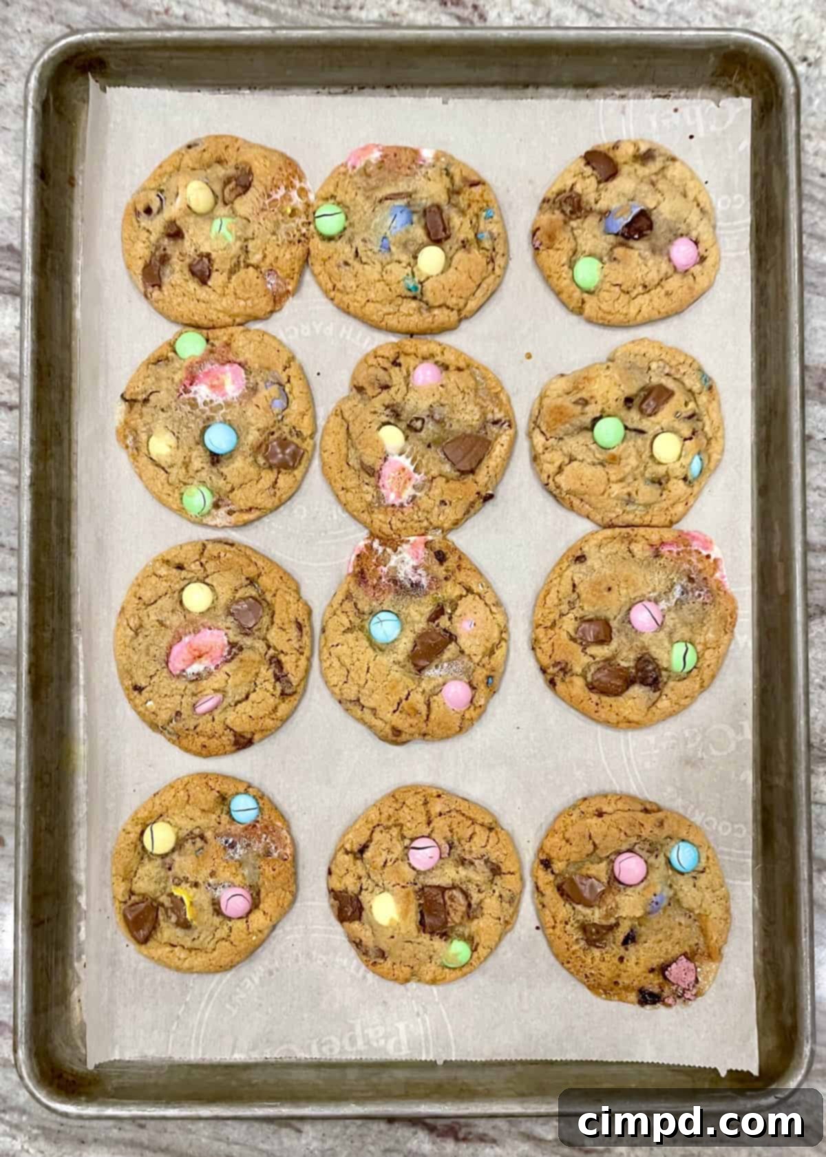 Leftover Easter Candy Cookie Dough by The BakerMama