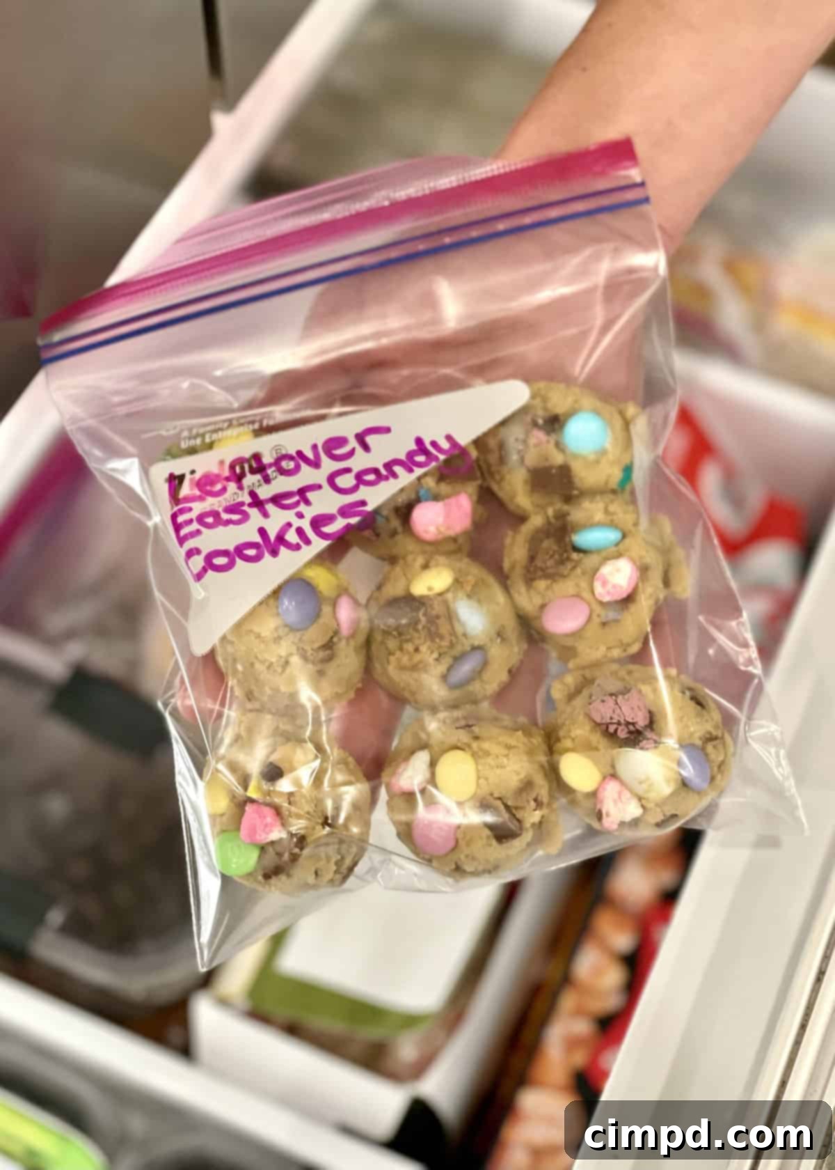 Leftover Easter Candy Cookie Dough by The BakerMama