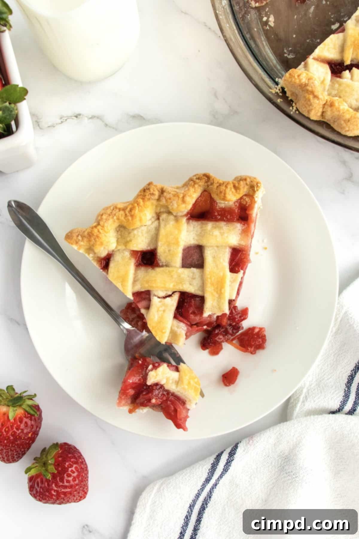 Luscious Strawberry Pie 12 Fresh Strawberry Pie by The BakerMama