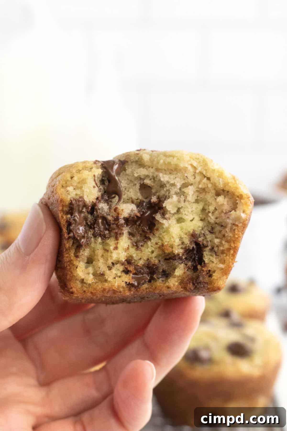Banana Chocolate Chip Muffins by The BakerMama