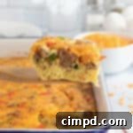 Sausage Egg Casserole by The BakerMama