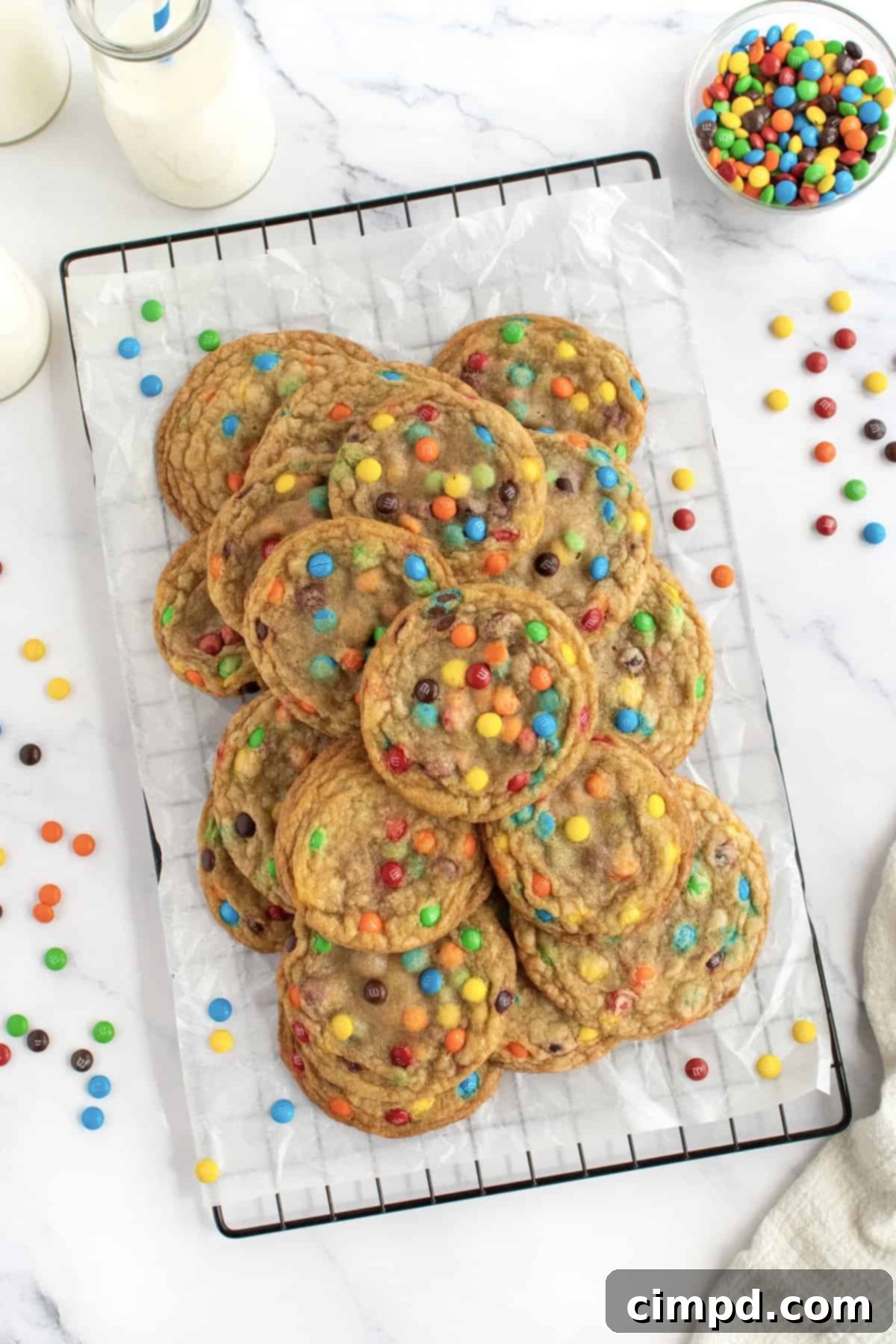 Irresistible Loaded M&M Cookies Fresh from the Oven