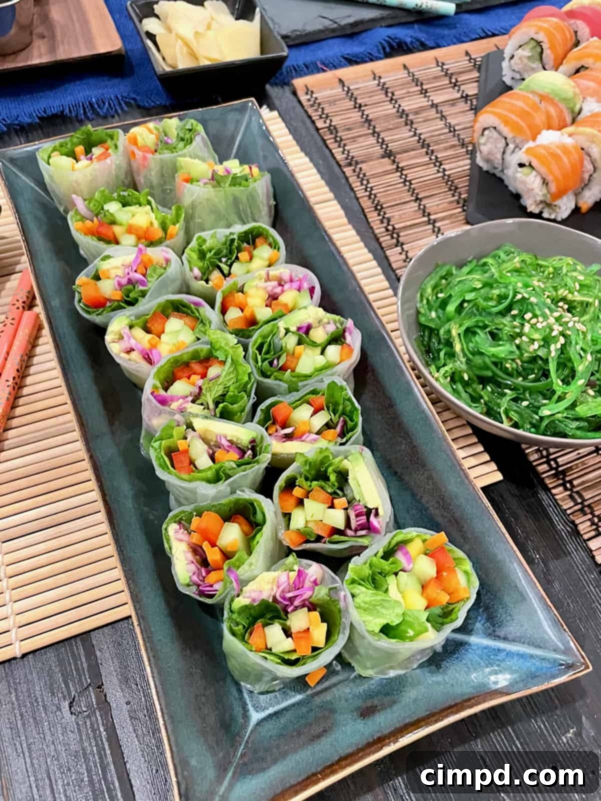 Sushi & Sangria: A Delicious Duet 5 A stunning platter of mosaic sushi, artfully arranged and ready to be enjoyed as part of a lavish spread.