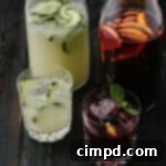 Saké Garden Sangria 5 Sushi and Sangria Spread by The BakerMama