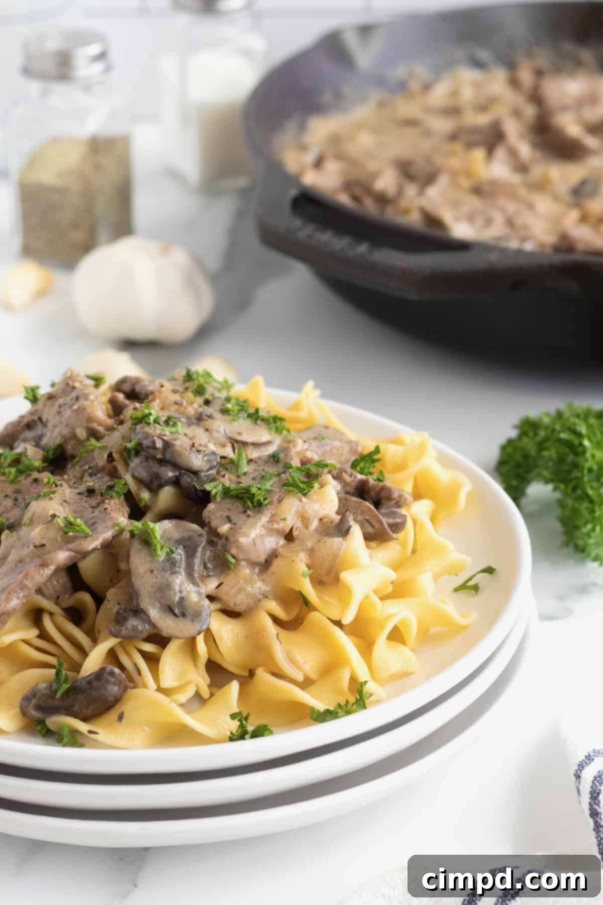 Simple Beef Stroganoff 8 Spread of various easy dinner recipes, including Stroganoff