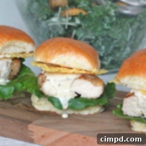 Grilled Chicken Caesar Sliders