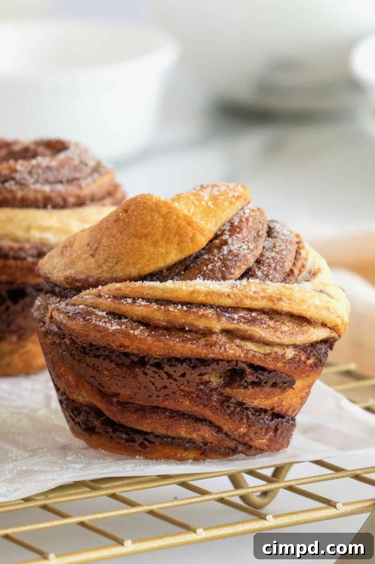 Nutella Cruffins by The BakerMama