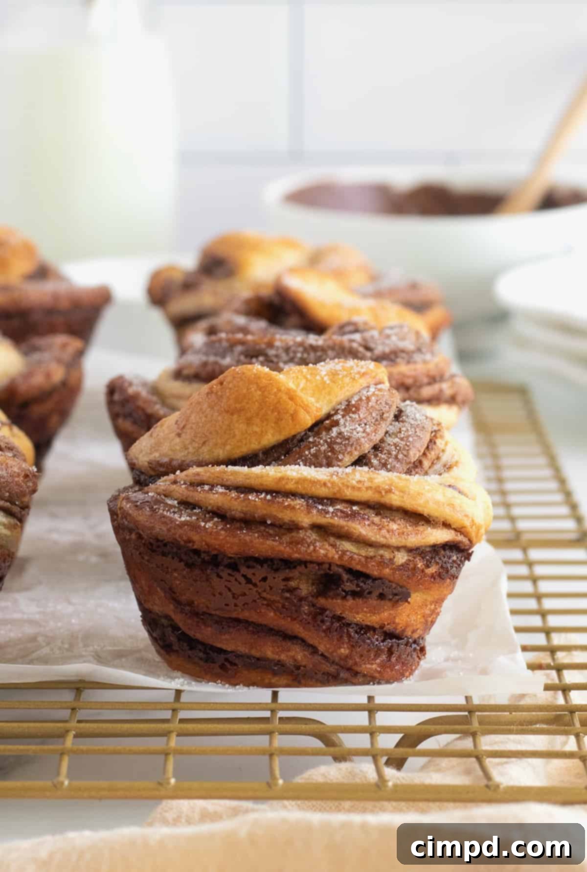 Nutella Cruffins by The BakerMama
