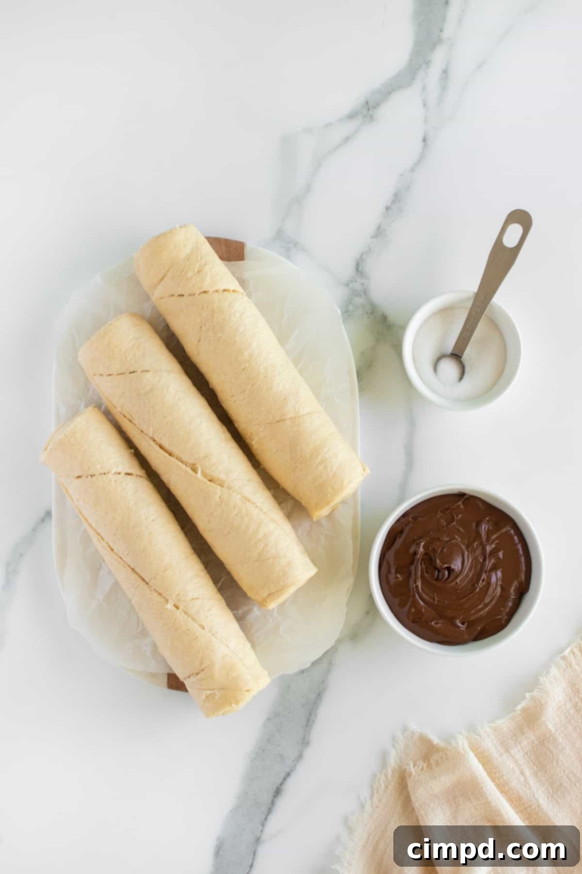 Nutella Cruffins by The BakerMama
