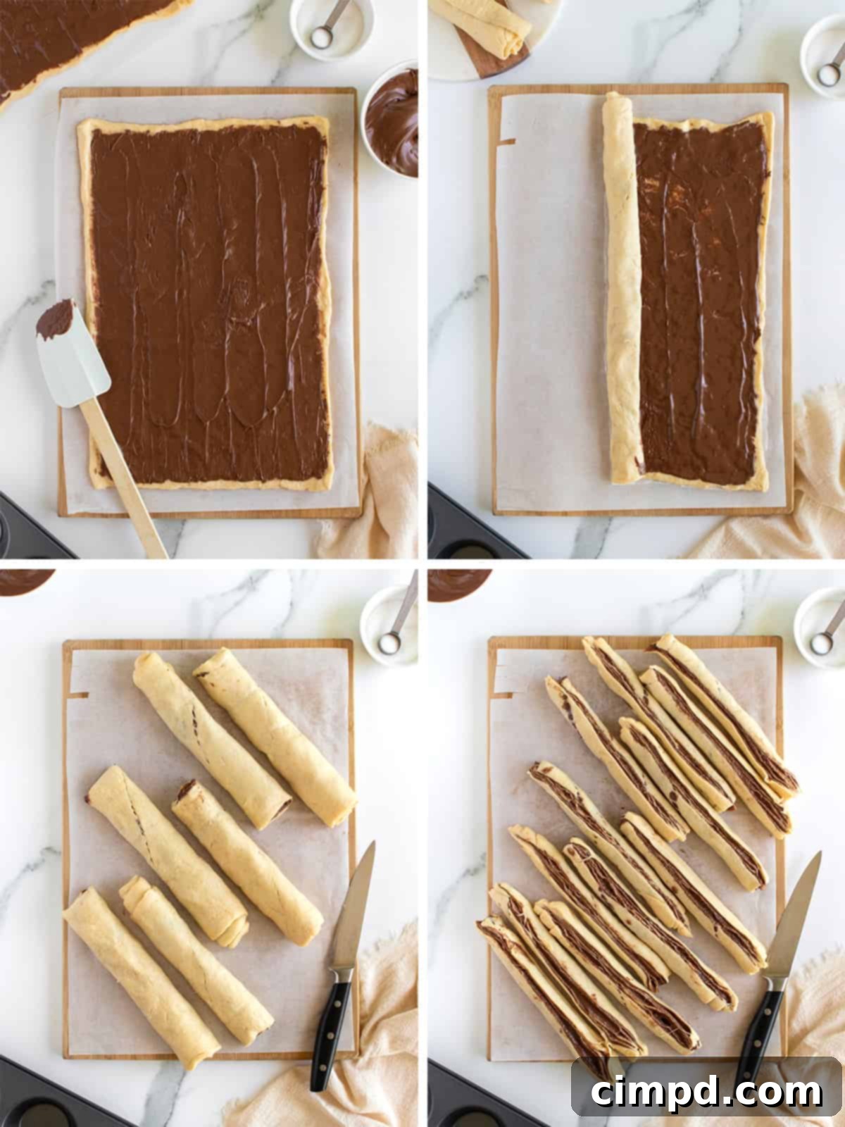 Nutella Cruffins by The BakerMama