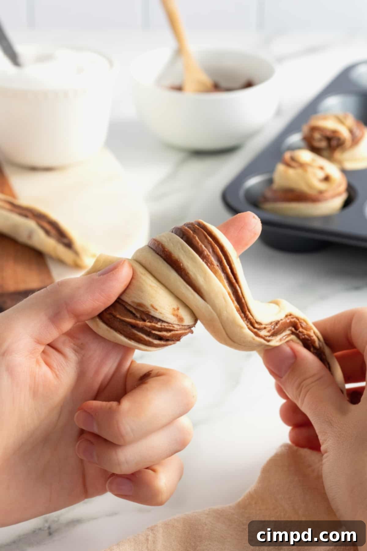 Nutella Cruffins by The BakerMama