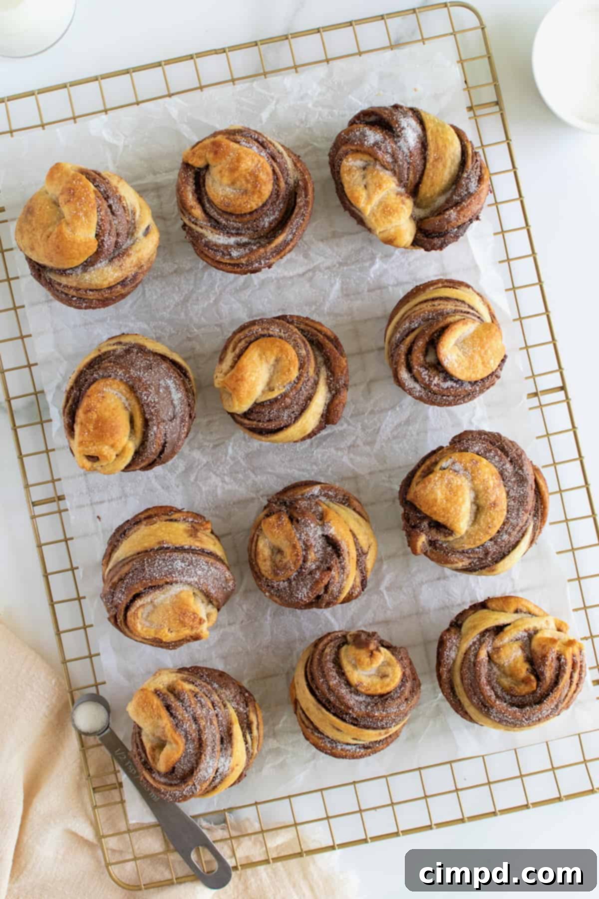 Nutella Cruffins by The BakerMama