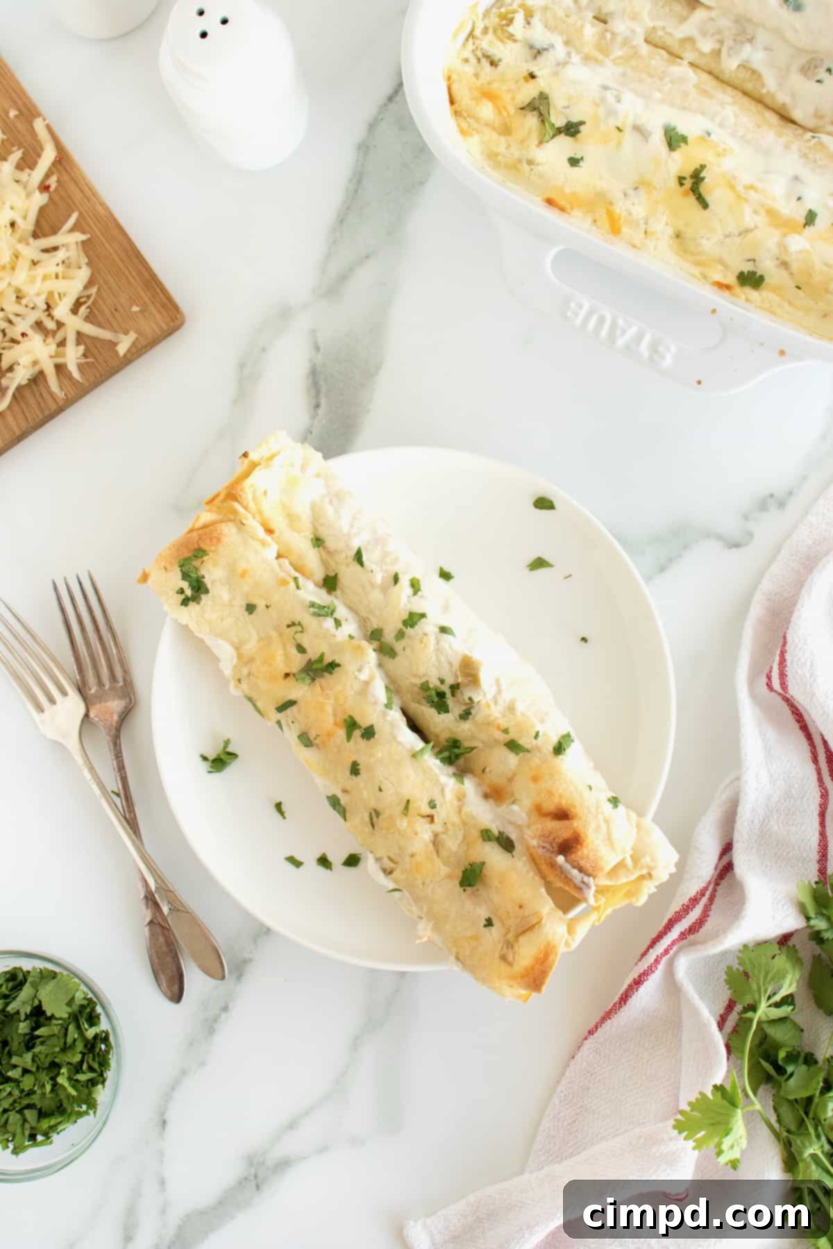 Velvet Chicken Enchiladas 7 Selection of easy weeknight recipes from The BakerMama