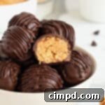 Chocolate Peanut Butter Balls by The BakerMama