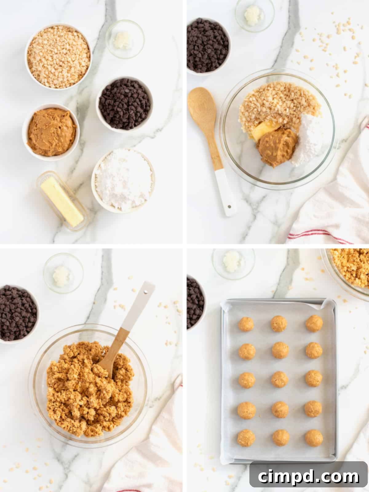 Chocolate Peanut Butter Balls by The BakerMama