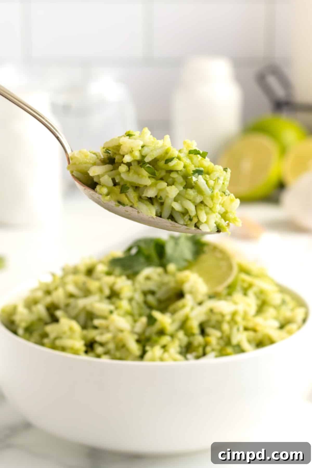 Easy Avocado Rice Recipe with Cilantro and Lime